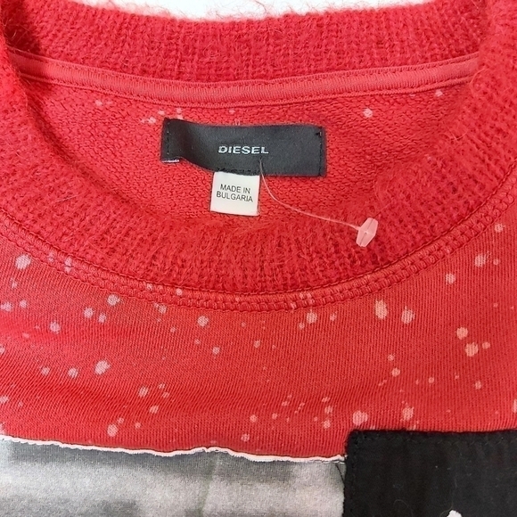 DIESEL Rare  A/W15 Pop Riot Collection Lost In Lust Punk Top - Picture 6 of 8